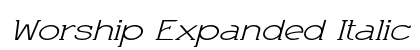 Worship Expanded Italic Preview