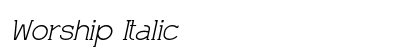Worship Italic Preview