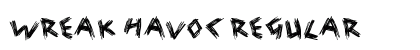 Wreak Havoc Regular Font Preview