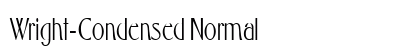 Wright-Condensed Normal font free download