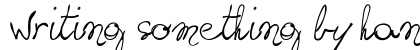 writing something by hand_FREE- Regular preview
