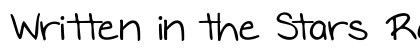 Written in the Stars Regular font free download