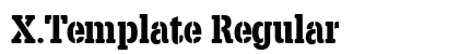 X.Template Regular font free download