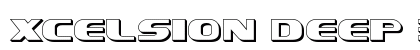 Xcelsion Deep 3D Regular Font Preview