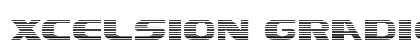 Xcelsion Gradient Regular Font Preview