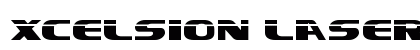 Xcelsion Laser Regular Font Preview