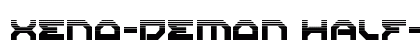 Xeno-Demon Half-Tone Regular Font Preview