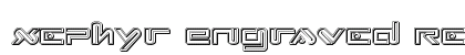 Xephyr Engraved Regular font free download