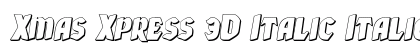 Xmas Xpress 3D Italic Italic preview