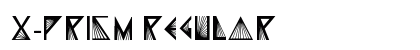 X-PRISM Regular Font Preview