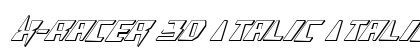 X-Racer 3D Italic Italic preview