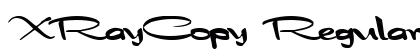 XRayCopy Regular Font Preview