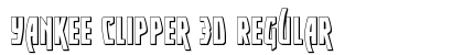 Yankee Clipper 3D Regular font free download