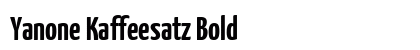 Yanone Kaffeesatz Bold font free download