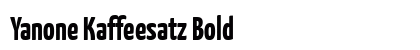 Yanone Kaffeesatz Bold Preview