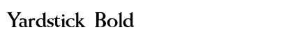 Yardstick Bold Preview
