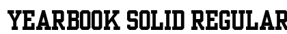 Yearbook Solid Regular font free download