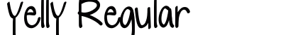 yelly Regular Font Preview yelly Regular Font Preview