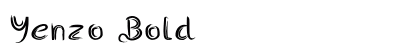 Yenzo Bold font free download