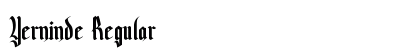 Yerninde Regular Font Preview Yerninde Regular Font Preview