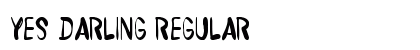 Yes Darling Regular font free download