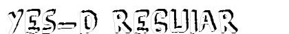 YES_3D Regular font free download
