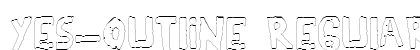 YES_outline Regular Font Preview YES_outline Regular Font Preview