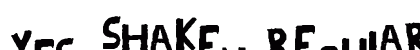 YES_shaken Regular Font Preview YES_shaken Regular Font Preview