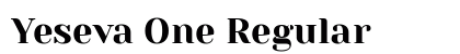 Yeseva One Regular Font Preview