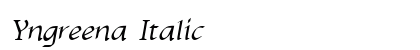 Yngreena Italic Preview