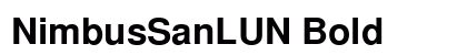 NimbusSanLUN Bold Preview