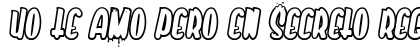 Yo te amo pero en secreto Regular Font Preview Yo te amo pero en secreto Regular Font Preview