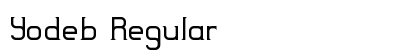 Yodeb Regular Font Preview Yodeb Regular Font Preview