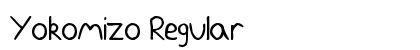 Yokomizo Regular Font Preview Yokomizo Regular Font Preview