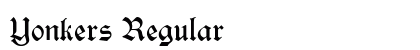 Yonkers Regular Font Preview Yonkers Regular Font Preview
