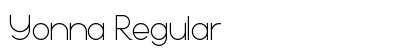 Yonna Regular Font Preview Yonna Regular Font Preview