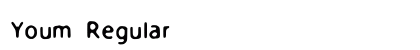 Youm Regular Font Preview Youm Regular Font Preview