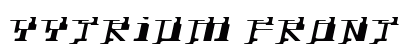 Yytrium Front font free download