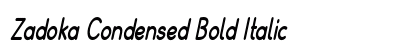 Zadoka Condensed Bold Italic Preview