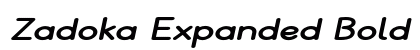 Zadoka Expanded Bold Italic font free download