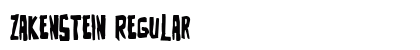 Zakenstein Regular Font Preview