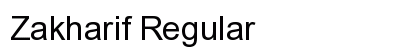 Zakharif Regular font free download