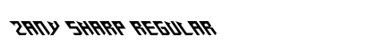 Zany Sharp Regular Font Preview Zany Sharp Regular Font Preview