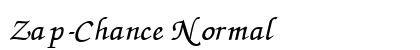 Zap-Chance Normal Font Preview Zap-Chance Normal Font Preview