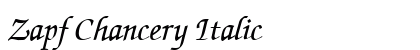 Zapf Chancery Italic preview