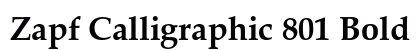Zapf Calligraphic 801 Bold font free download