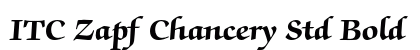 ITC Zapf Chancery Std Bold Preview