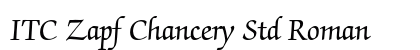 ITC Zapf Chancery Std Roman font free download