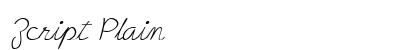 Zcript Plain font free download