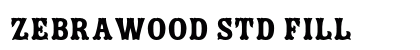 Zebrawood Std Fill font free download